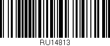 Código de barras (EAN, GTIN, SKU, ISBN): 'RU14813'