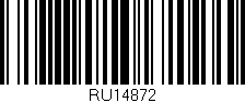 Código de barras (EAN, GTIN, SKU, ISBN): 'RU14872'