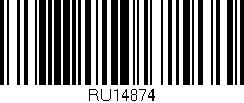 Código de barras (EAN, GTIN, SKU, ISBN): 'RU14874'