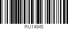Código de barras (EAN, GTIN, SKU, ISBN): 'RU14945'