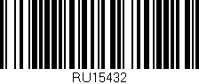 Código de barras (EAN, GTIN, SKU, ISBN): 'RU15432'