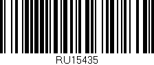 Código de barras (EAN, GTIN, SKU, ISBN): 'RU15435'