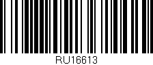 Código de barras (EAN, GTIN, SKU, ISBN): 'RU16613'
