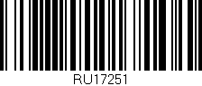 Código de barras (EAN, GTIN, SKU, ISBN): 'RU17251'