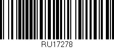Código de barras (EAN, GTIN, SKU, ISBN): 'RU17278'