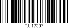 Código de barras (EAN, GTIN, SKU, ISBN): 'RU17337'