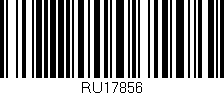 Código de barras (EAN, GTIN, SKU, ISBN): 'RU17856'