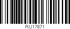 Código de barras (EAN, GTIN, SKU, ISBN): 'RU17871'