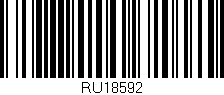 Código de barras (EAN, GTIN, SKU, ISBN): 'RU18592'