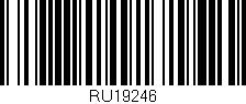 Código de barras (EAN, GTIN, SKU, ISBN): 'RU19246'