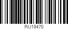 Código de barras (EAN, GTIN, SKU, ISBN): 'RU19470'