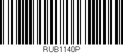 Código de barras (EAN, GTIN, SKU, ISBN): 'RUB1140P'