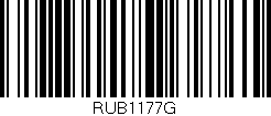 Código de barras (EAN, GTIN, SKU, ISBN): 'RUB1177G'