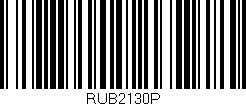 Código de barras (EAN, GTIN, SKU, ISBN): 'RUB2130P'