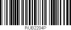 Código de barras (EAN, GTIN, SKU, ISBN): 'RUB2204P'