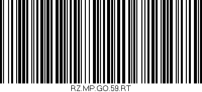 Código de barras (EAN, GTIN, SKU, ISBN): 'RZ.MP.GO.59.RT'