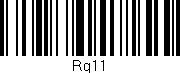 Código de barras (EAN, GTIN, SKU, ISBN): 'Rq11'