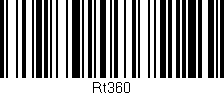 Código de barras (EAN, GTIN, SKU, ISBN): 'Rt360'