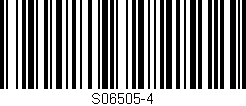 Código de barras (EAN, GTIN, SKU, ISBN): 'S06505-4'