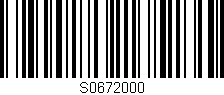 Código de barras (EAN, GTIN, SKU, ISBN): 'S0672000'