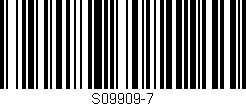 Código de barras (EAN, GTIN, SKU, ISBN): 'S09909-7'