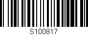 Código de barras (EAN, GTIN, SKU, ISBN): 'S100817'