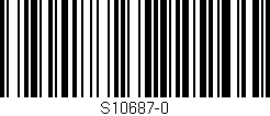 Código de barras (EAN, GTIN, SKU, ISBN): 'S10687-0'