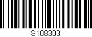 Código de barras (EAN, GTIN, SKU, ISBN): 'S108303'