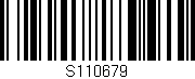 Código de barras (EAN, GTIN, SKU, ISBN): 'S110679'
