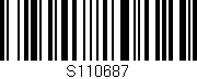 Código de barras (EAN, GTIN, SKU, ISBN): 'S110687'