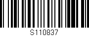 Código de barras (EAN, GTIN, SKU, ISBN): 'S110837'