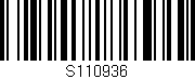Código de barras (EAN, GTIN, SKU, ISBN): 'S110936'