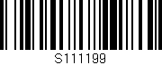 Código de barras (EAN, GTIN, SKU, ISBN): 'S111199'