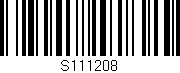 Código de barras (EAN, GTIN, SKU, ISBN): 'S111208'