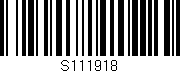 Código de barras (EAN, GTIN, SKU, ISBN): 'S111918'