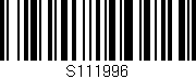 Código de barras (EAN, GTIN, SKU, ISBN): 'S111996'