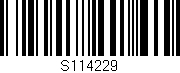 Código de barras (EAN, GTIN, SKU, ISBN): 'S114229'