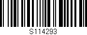 Código de barras (EAN, GTIN, SKU, ISBN): 'S114293'