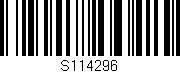 Código de barras (EAN, GTIN, SKU, ISBN): 'S114296'