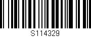Código de barras (EAN, GTIN, SKU, ISBN): 'S114329'