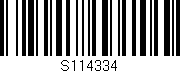 Código de barras (EAN, GTIN, SKU, ISBN): 'S114334'