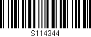 Código de barras (EAN, GTIN, SKU, ISBN): 'S114344'