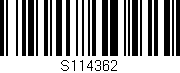 Código de barras (EAN, GTIN, SKU, ISBN): 'S114362'