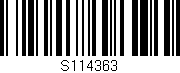 Código de barras (EAN, GTIN, SKU, ISBN): 'S114363'