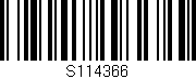 Código de barras (EAN, GTIN, SKU, ISBN): 'S114366'