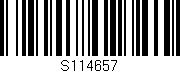 Código de barras (EAN, GTIN, SKU, ISBN): 'S114657'