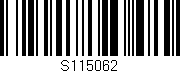 Código de barras (EAN, GTIN, SKU, ISBN): 'S115062'