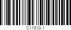 Código de barras (EAN, GTIN, SKU, ISBN): 'S11810-1'