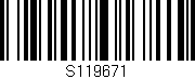 Código de barras (EAN, GTIN, SKU, ISBN): 'S119671'