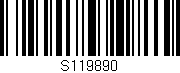 Código de barras (EAN, GTIN, SKU, ISBN): 'S119890'